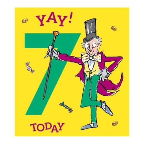 Roald Dahl Willy Wonka 7th Birthday Card £2.45